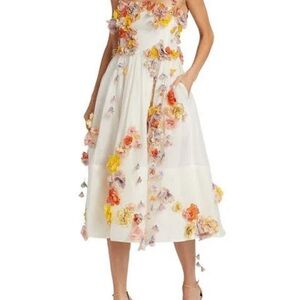 Zimmermann | Dresses | Sold Out Zimmermann Postcard Floral Applique Midi  Dress Worn Once | Poshmark